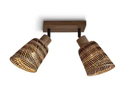 GOOD&MOJO GOOD&MOJO Deckenlampe Java 2-Schirm Natur – Produktbild 1 von 1