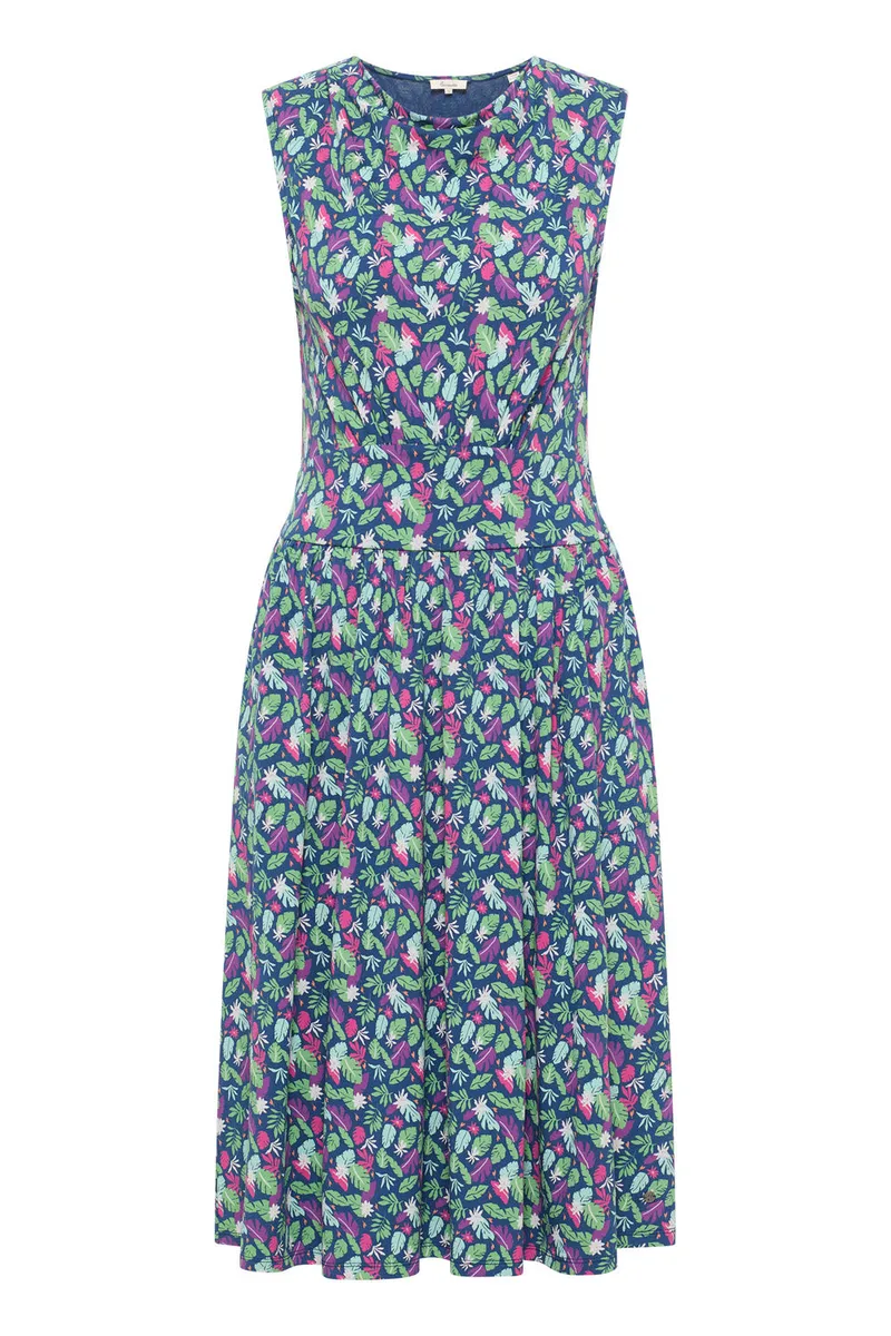Tranquillo Jerseykleid Albaa aus EcoVero™ Viskose - tropical / S – Produktbild 1 von 2
