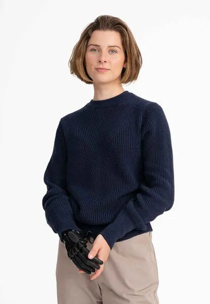 MELA Strickpullover Style GAURI | von MELA | Fairtrade & GOTS zertifiziert, Navy, – Produktbild 1 von 4