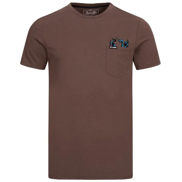 Lexi&Bö Lexi&Bö Tentacles Pocket T-Shirt Herren, Coffee bean (braun), – Produktbild 1 von 1
