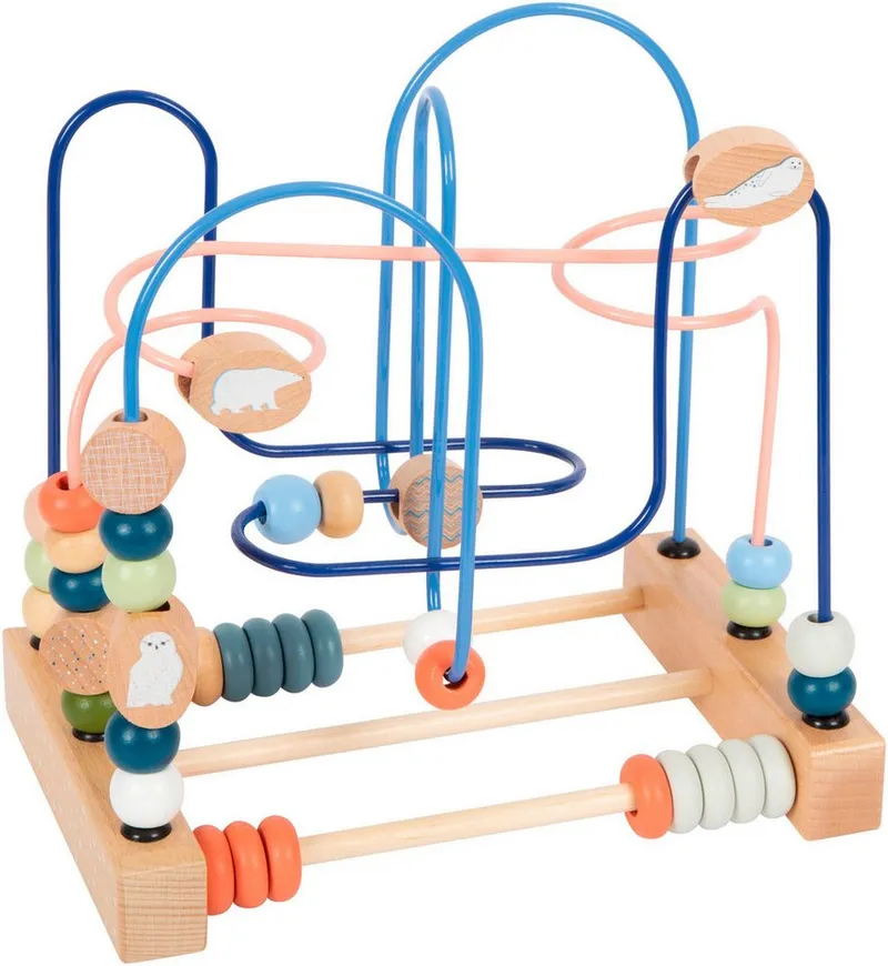 small foot small foot Motorikschleife Arctic, aus Holz, FSC® - schützt Wald, Bunt, – Produktbild 3 von 5