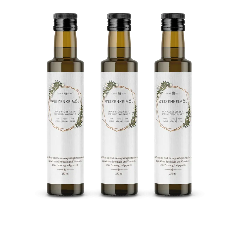 Nordic Pure Nordic Pure Weizenkeimöl, erste Pressung - kaltgepresst 2x250 ml – Produktbild 2 von 3