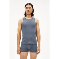 ARMEDANGELS ARMEDANGELS JAANNO RIB Herren Ripp-Top aus Bio-Baumwoll Mix, Blue stone, – Produktbild 2 von 4