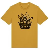 päfjes päfjes Das Hasen Möhrenkomplott - Fair Wear Männer/Unisex T-Shirt, Gelb, – Produktbild 1 von 1