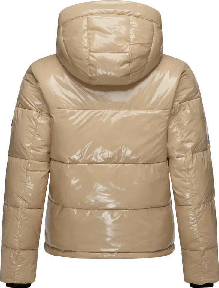 ragwear ragwear Steppjacke Roobie super stylische, gänzende Damen Winterjacke, Braun, – Produktbild 1 von 5