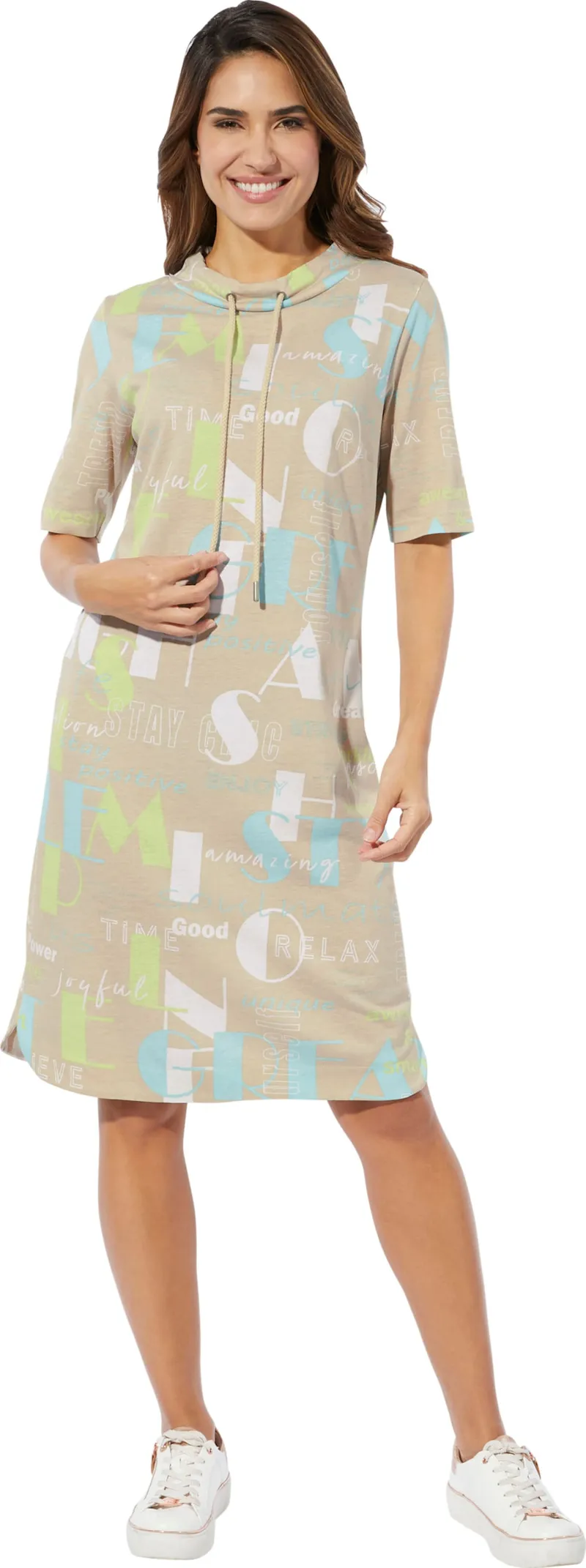 Witt Shirtkleid, Sand-mint-bedruckt, – Produktbild 2 von 2