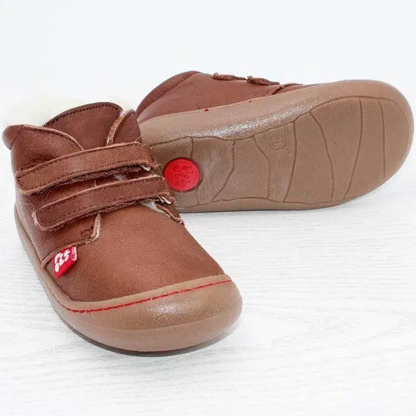 Pololo Pololo Lauflern-Winterschuh "Nino" mit weichem Wollfutter (Bio), Braun, – Produktbild 4 von 4