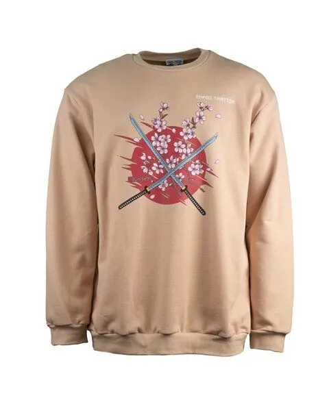 EMPIRE-THIRTEEN EMPIRE-THIRTEEN Sweater SAKURA, Beige, – Produktbild 1 von 4