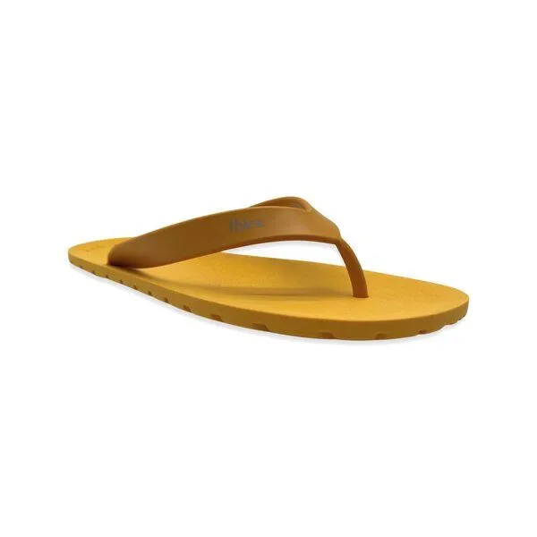 thies thies Vegane Eco Thong Beach Sandale aus pflanzenbasierendem Kunststoff, Orange (gelb), – Produktbild 2 von 4