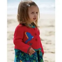 Frugi Frugi Strickjacke Papagei in rot – Produktbild 1 von 1