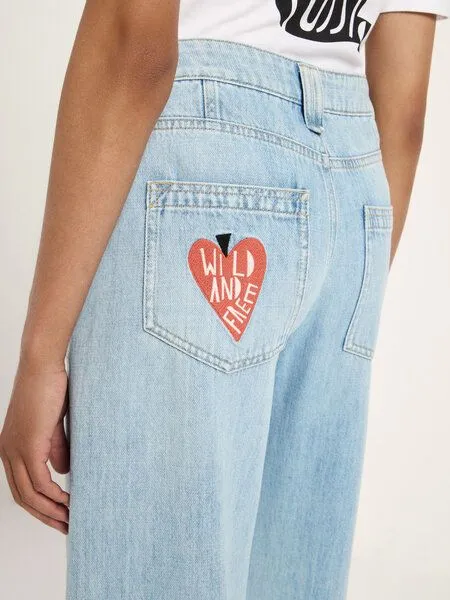 LANIUS LANIUS Wide Jeans "TIDE" (GOTS) aus Bio-Baumwolle, Blue, – Produktbild 4 von 4