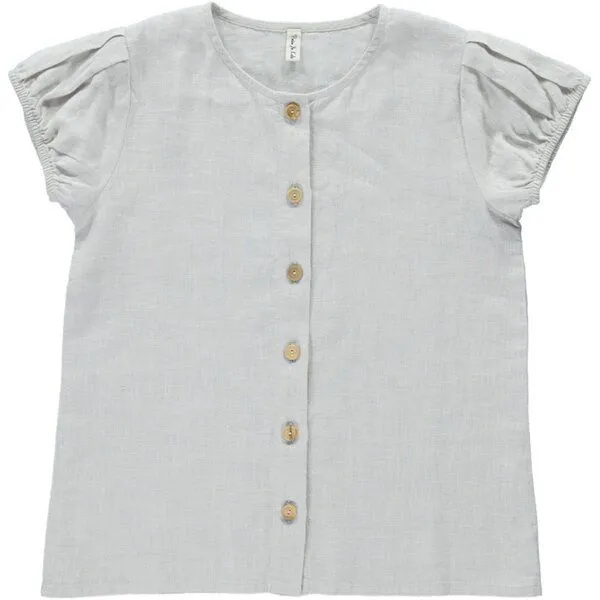 PETER JO PETER JO Shirt Gerbera aus Leinen, Creme, – Produktbild 1 von 4