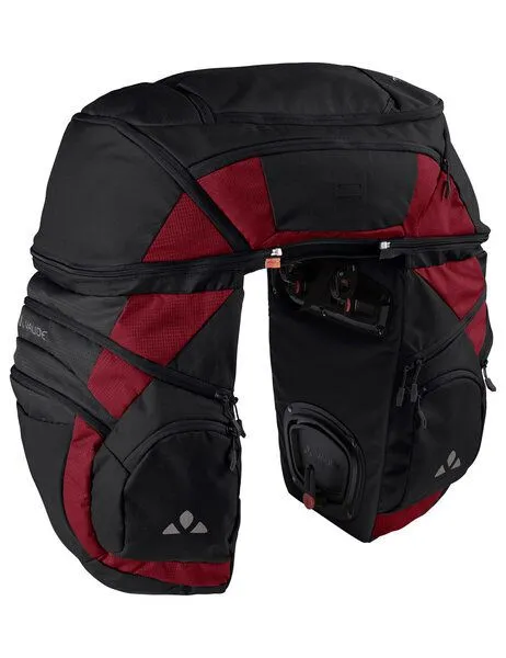 Vaude Vaude Hinterradtaschen Karakorum Pro, Black/carmine, – Produktbild 5 von 5