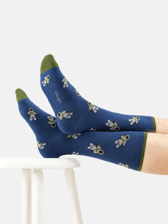 Thought Socken Modell: Floating Astronaut, Deep blue, – Produktbild 1 von 2