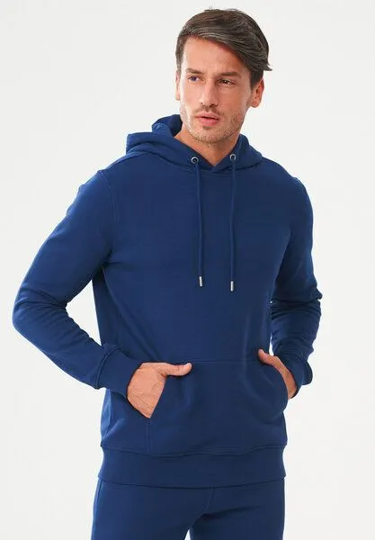 ORGANICATION ORGANICATION Hoodie aus Bio-Baumwolle, Navy, – Produktbild 3 von 3