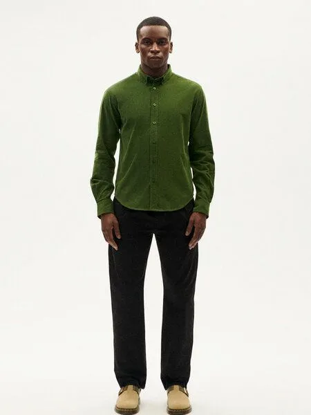 thinking mu thinking mu Kordhemd Ant Shirt Microcorduroy, Cactus (grün), – Produktbild 2 von 4