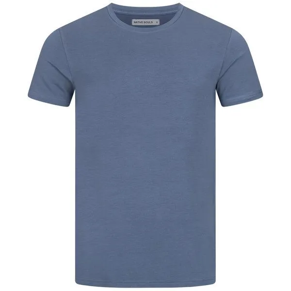 NATIVE SOULS NATIVE SOULS Lyocell Herren T-Shirt, das Shirt aus Holz, Dark blue, – Produktbild 1 von 1