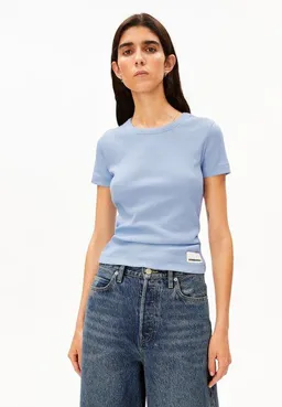 ARMEDANGELS ARMEDANGELS KARDAA Damen Ripp-T-Shirt aus Bio-Baumwoll Mix – Produktbild 1 von 1