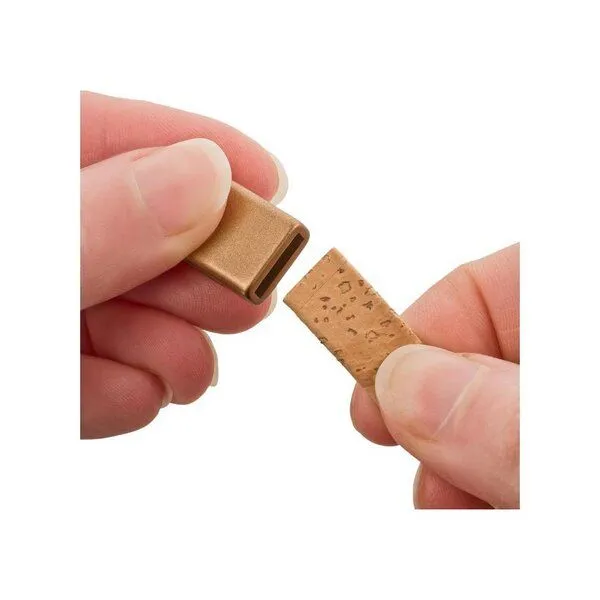 Kork-Deko Kork-Deko Magnetverschluss für Armbänder | Bronze | flach | für 10 mm Armbänder – Produktbild 2 von 2