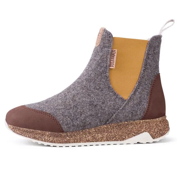 Doghammer Doghammer Chelsea Boot Damen aus kuscheliger Wolle - Arctic Wool Traveller, Gelb, – Produktbild 1 von 3