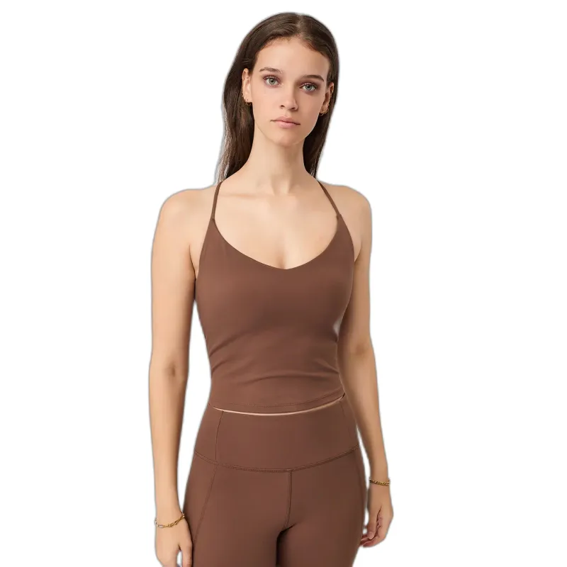 mandala Damen-Top Mandala Cropped Pilates, Marron, – Produktbild 1 von 1