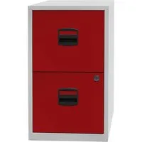 BISLEY Home Bisley Home Container mit 2 HR Schübe grau/rot – Produktbild 1 von 1