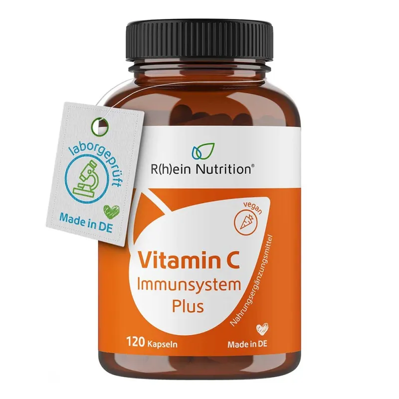 R(h)ein Nutrition R(h)ein Nutrition Vitamin C Immunsystem Plus Kapseln, 120 St., 83.4 g – Produktbild 5 von 5