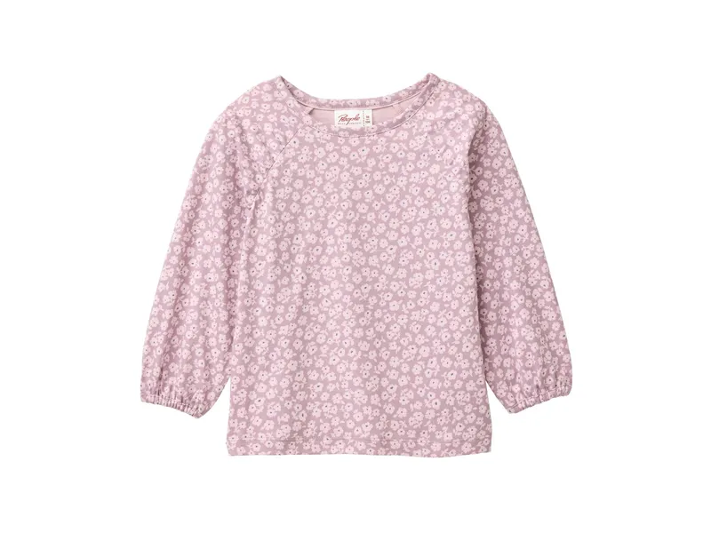 People Wear Organic People Wear Organic Langarm-Shirt kleine Veilchen dunkelmalve Gr. 122/128, Rosa, – Produktbild 1 von 1