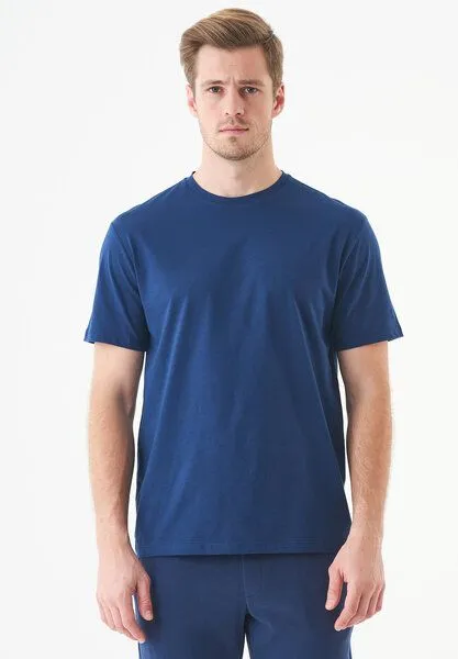 ORGANICATION ORGANICATION ESSENTIALS-TILLO-Unisex Basic T-Shirt aus Bio-Baumwolle, Navy, – Produktbild 1 von 4