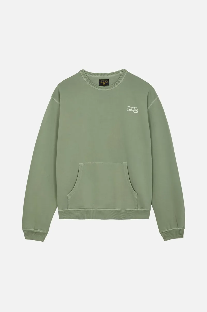 Trendsplant Trendsplant Herren vegan Pullover The Garage Hecke Grün, Hellgrün, – Produktbild 1 von 2
