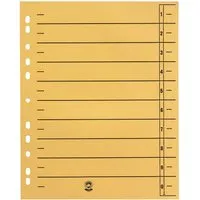 50 Trennblätter gelb, 230 g/m² – Produktbild 1 von 1