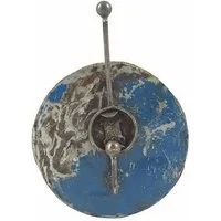 Moogoo Creative Africa Moogoo Creative Africa Upcycling Ölfass Garderobe - 1fach - Blau & Rot - 20cm – Produktbild 1 von 1