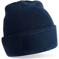 Beechfield Beechfield Damen/Herren Recycled Original Patch Beanie Mütze Wintermütze, Navy, – Produktbild 1 von 1