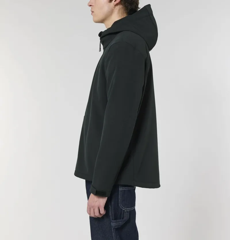 UNIPOLAR UNIPOLAR Herren vegan Jacke Softshell Entdecker, Schwarz, – Produktbild 1 von 2