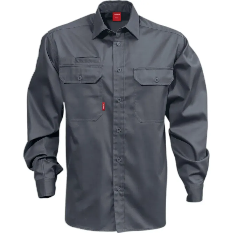 Fristads Langarmshirt Fristads 7385 B60, Gris, – Produktbild 1 von 1