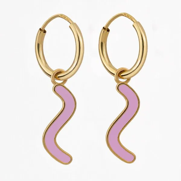 Paeoni Colors Paeoni Colors Curvy-Creolen aus 18k Gold Vermeil, 925 Sterling Silber – Produktbild 1 von 3