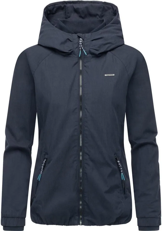 ragwear ragwear Outdoorjacke Dizzie A YOUMODO Leichte Übergangsjacke mit großer Kapuze, Blau, – Produktbild 2 von 5