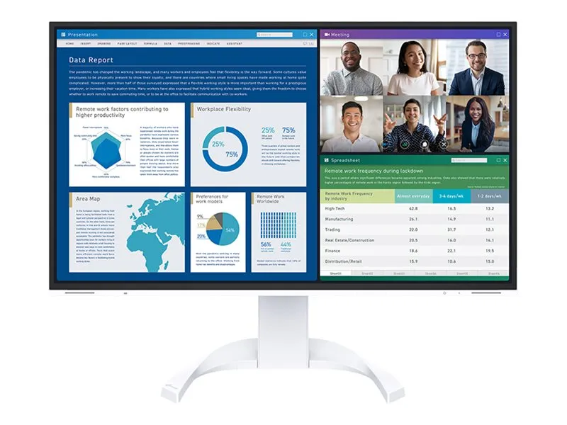 Eizo Nanao Eizo Nanao EIZO FlexScan EV2740X | ev2740x-wt | Mit FlexStand - LED-Monitor – Produktbild 2 von 2
