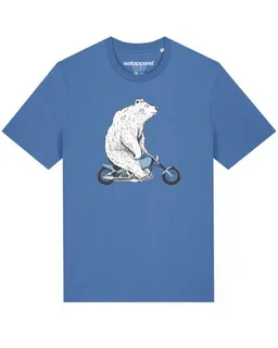 watapparel watapparel T-Shirt Unisex Bär auf Bike – Produktbild 1 von 1