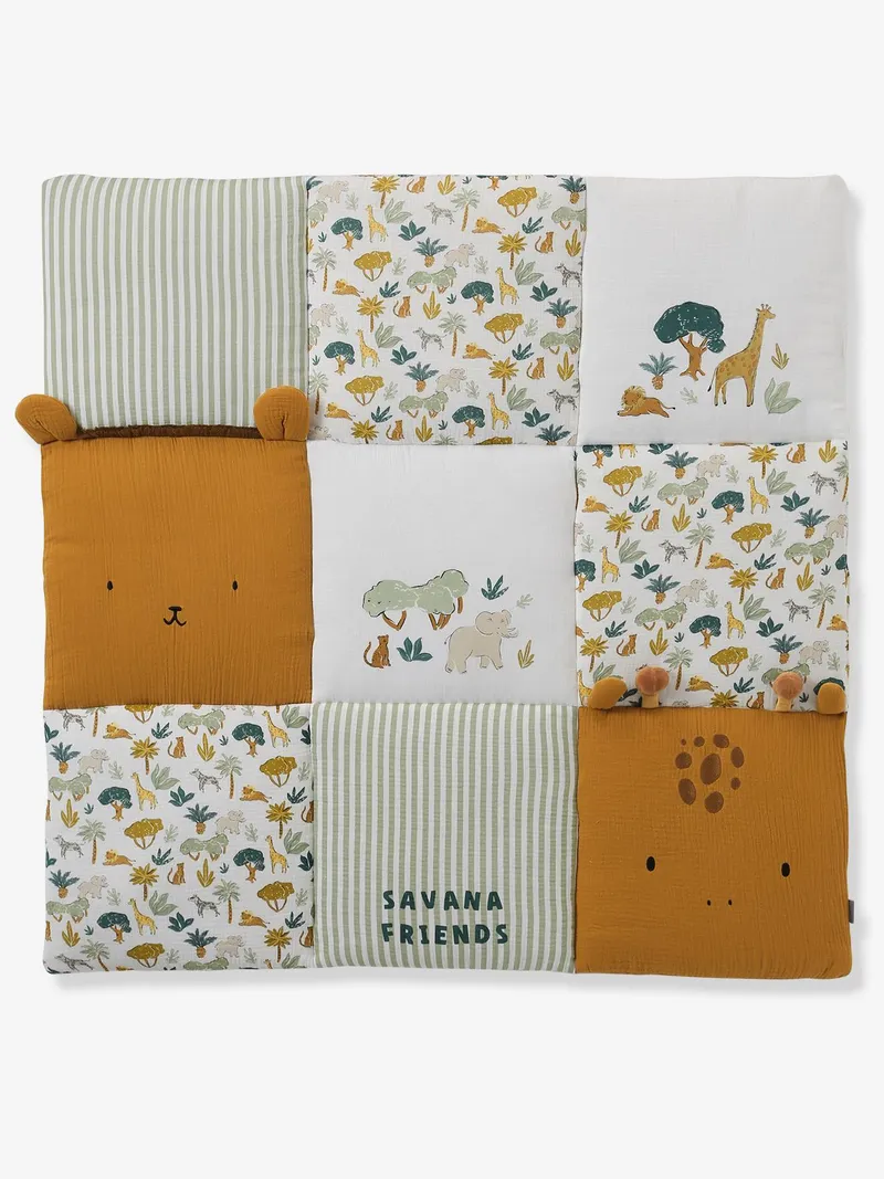 Vertbaudet Baby Patchwork-Spieldecke, Mehrfarbig, – Produktbild 1 von 4