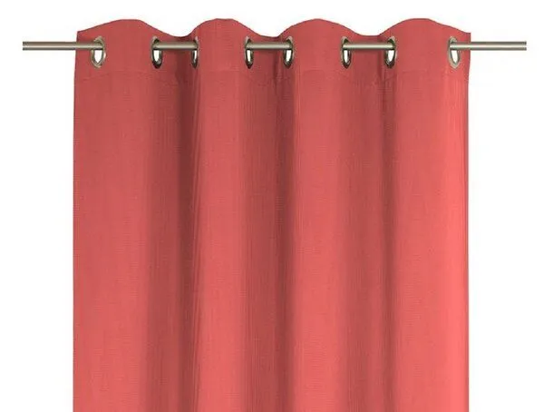 Nature by Adam Nature by Adam Vorhang aus 100% Bio-Baumwolle - Made in Germany - Uni Collection light, Rot, – Produktbild 5 von 7