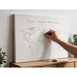 meine-weltkarte meine-weltkarte Weltkarte live.love.travel nachhaltig & handemade in Germany – Produktbild 1 von 1