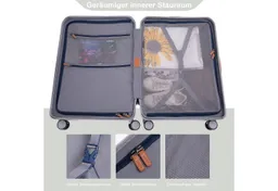 Travelhouse Hartschalen-Trolley Capri, 4 Rollen, PC Hartschale, USB + USB C Anschluss, Rollenbremse – Produktbild 1 von 1