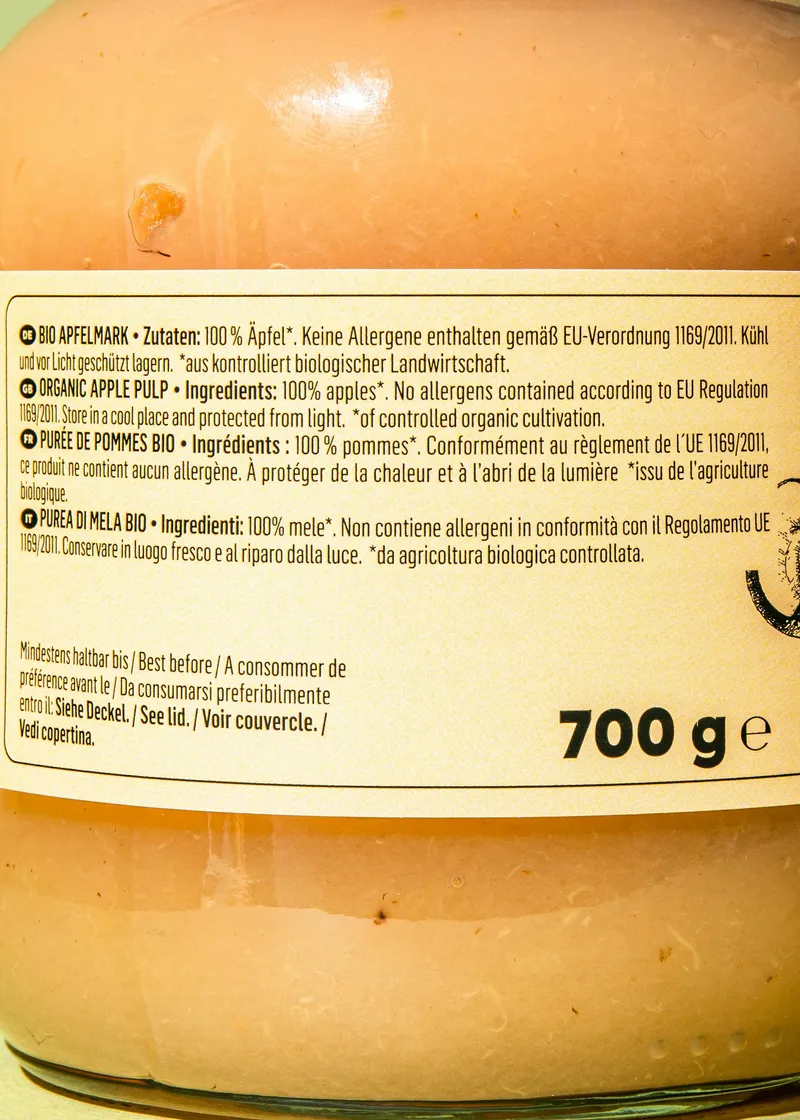 KoRo Bio Apfelmark 6 x 700 g – Produktbild 3 von 5