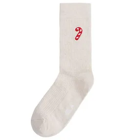 MELA MELA Gerippte Socken Candy Cane aus Biobaumwoll-Mix – Produktbild 1 von 1
