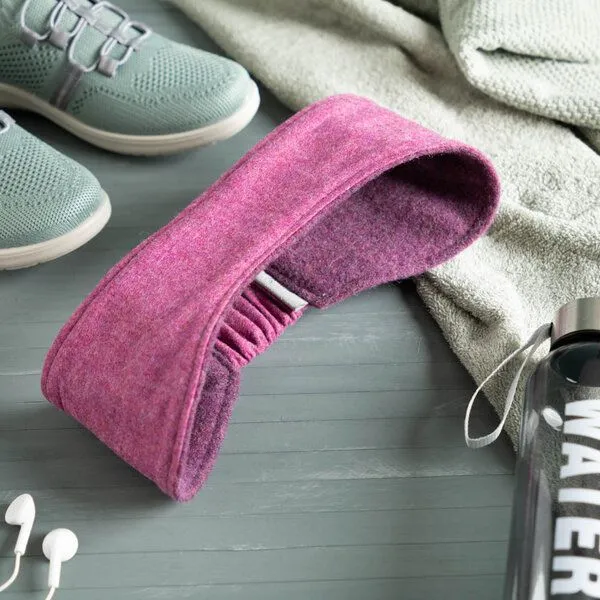 nahtur-design nahtur-design Ohrenwärmer | Stirnband aus Flauschloden | Wendefunktion, Beere_01 (rosa), – Produktbild 4 von 5