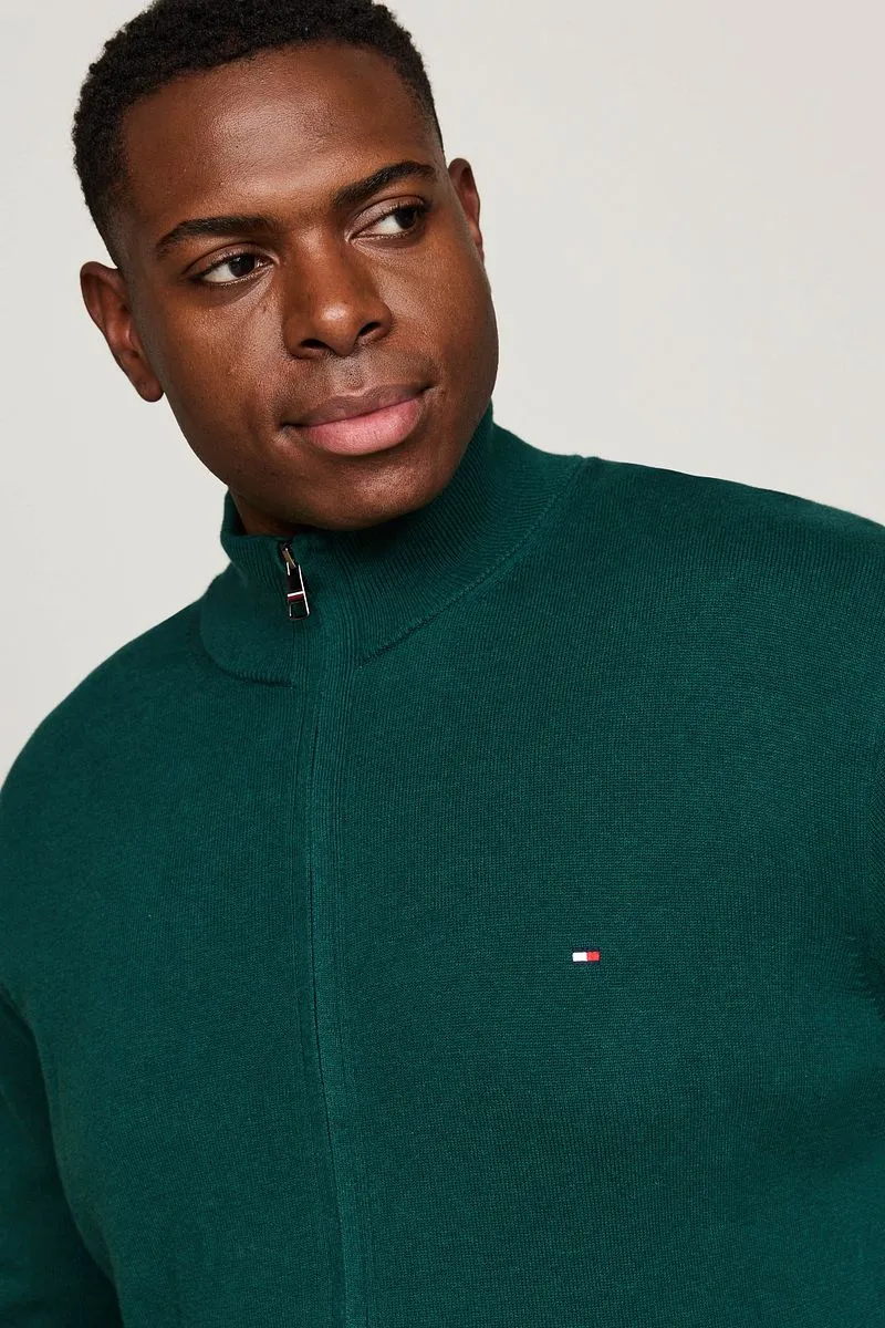 Tommy Hilfiger Tommy Hilfiger Big & Tall Strickjacke Grün - Größe 3XL, Dunkelgrün, – Produktbild 3 von 4