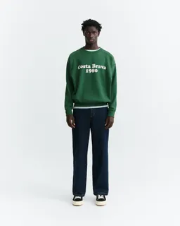 thinking mu Thinking MU Herren vegan Sweatshirt Jadewon Costa Brava Dunkelgrün – Produktbild 1 von 1