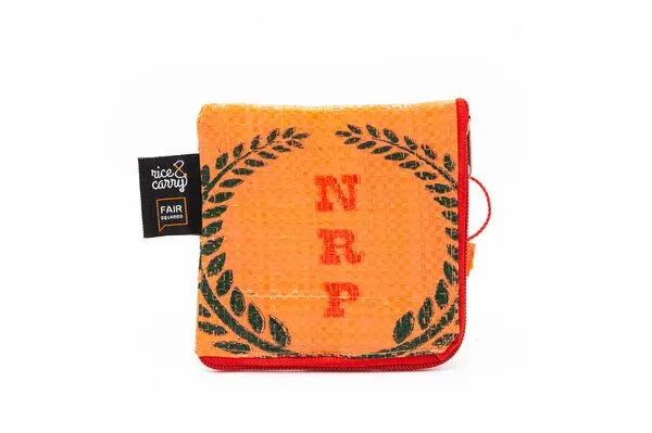 Rice&Carry Rice&Carry Upcycle Seifentasche, Orange, – Produktbild 2 von 3