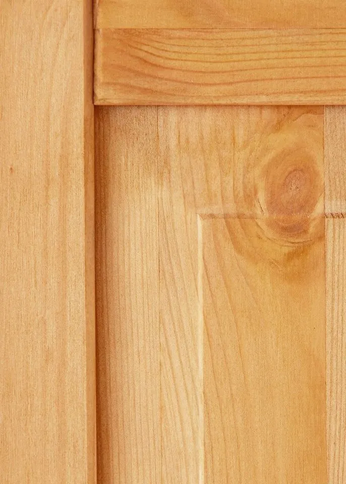 OTTO home Kommode Cubrix, aus schönem massivem Kiefernholz, Höhe 100 cm, Beige, – Produktbild 5 von 5